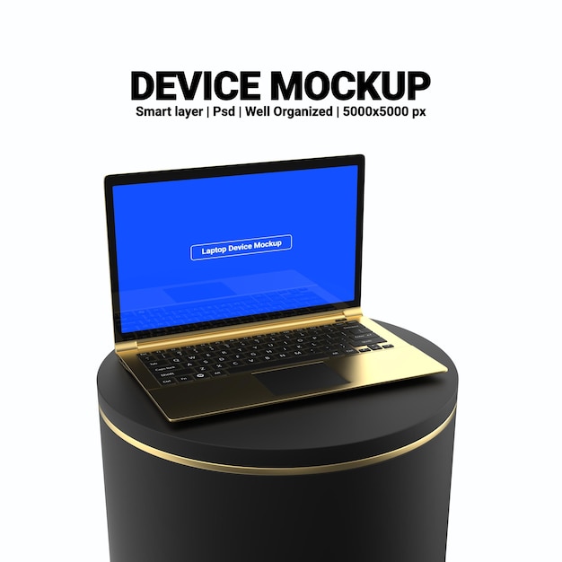 Notebook-laptop-bildschirm 3d-rendering-modell mit bearbeitbarem design und transparentem hintergrund