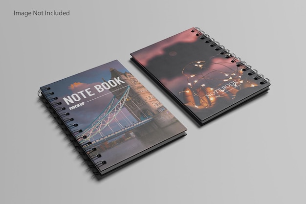 Notebook libero mockup vettore