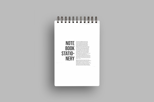 Notebook livre mockup vetor