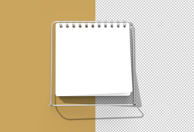 Notebook Mock up avec Clean Blank pour la conception publicitaire Fichier PSD transparent.