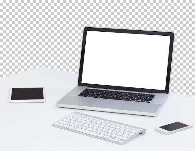 Notebook s prázdnou obrazovkou