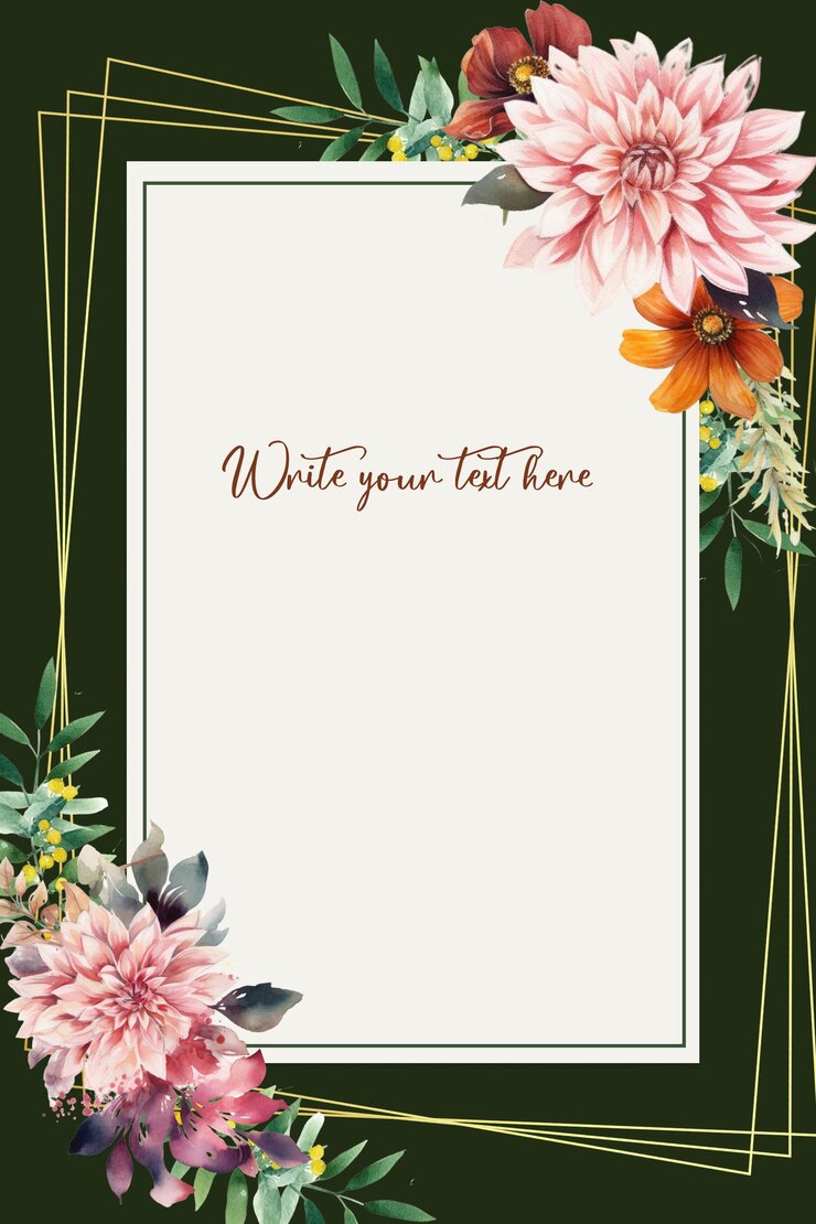 NOTES FLORALES MODÈLES DE FLEURS DE DAHLIA ROSE