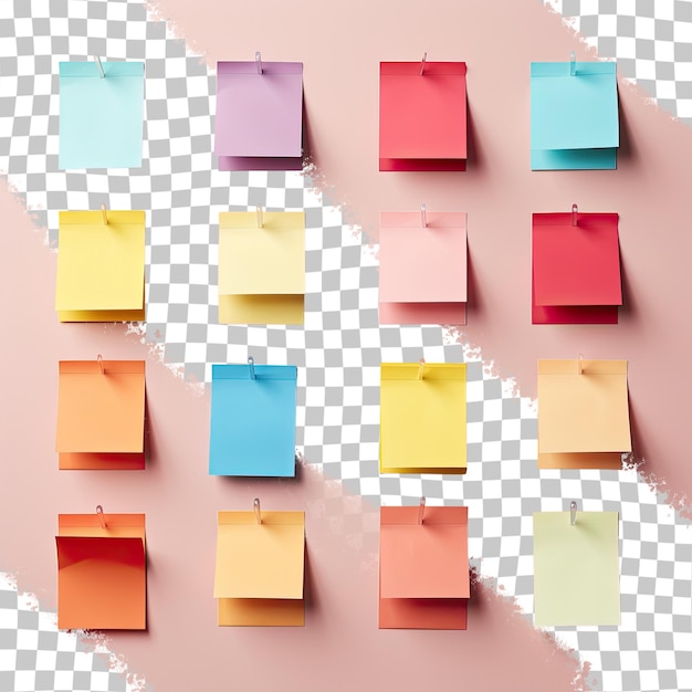 PSD notes de rappel de fond transparentes