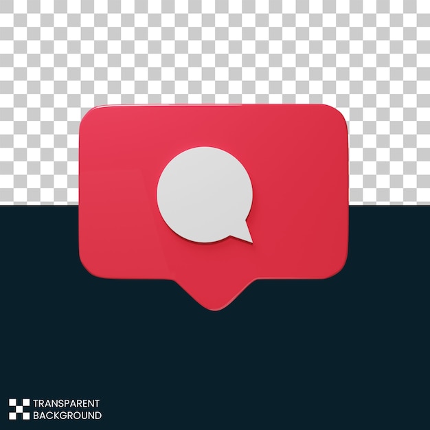 Notifica di commento Instagram PSD gratuita