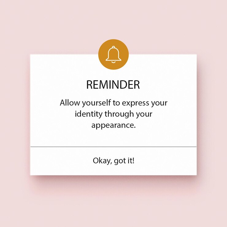 PSD notificação de lembrete do psd pop up design de modelo para mídia social e postagem no instagram