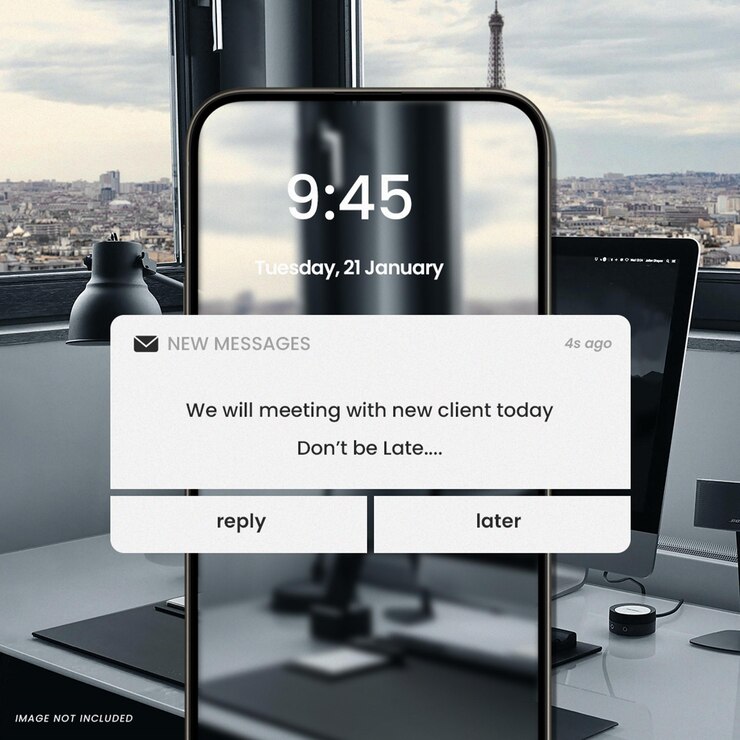 PSD notification reminder instagram post square template psd design social media layout reminder