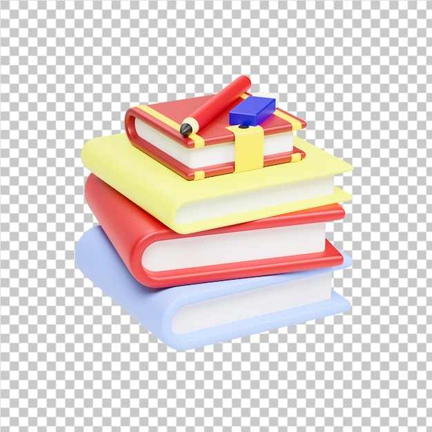 Notizbuch 3d-illustration