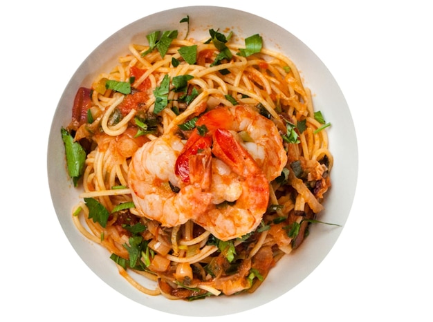 nouilles aux crevettes