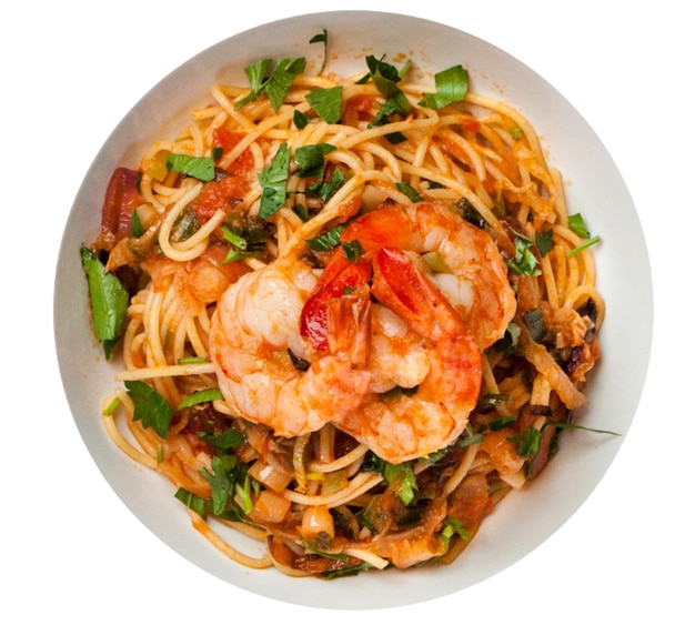 nouilles aux crevettes