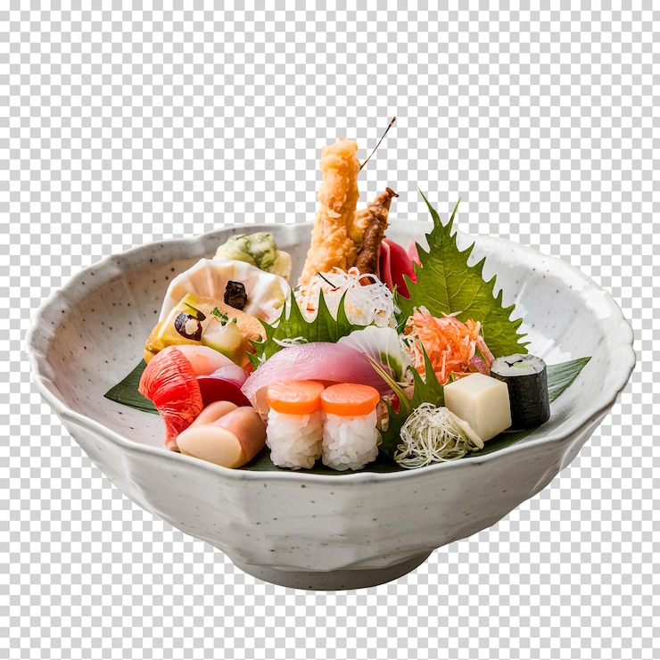 PSD la nourriture au japon: un arrière-plan transparent