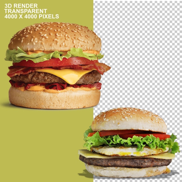 nourriture, hamburger
