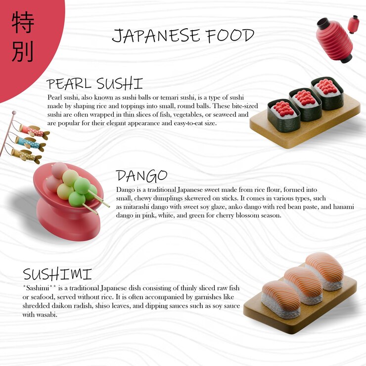 PSD la nourriture japonaise est délicieuse