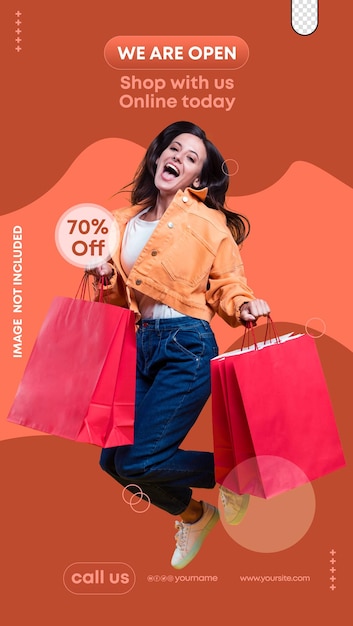Nous sommes ouverts sur le modèle de conception d'achat en ligne