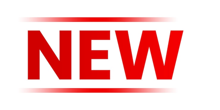 PSD nouveau ruban vectoriel de balises et bannière nouvelle collection de badges élément de marketing numérique modèle de conception psd