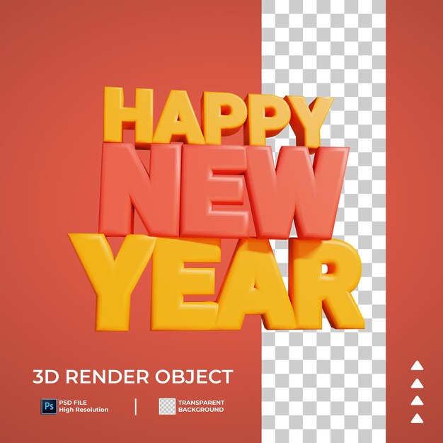 nouvel an 3D