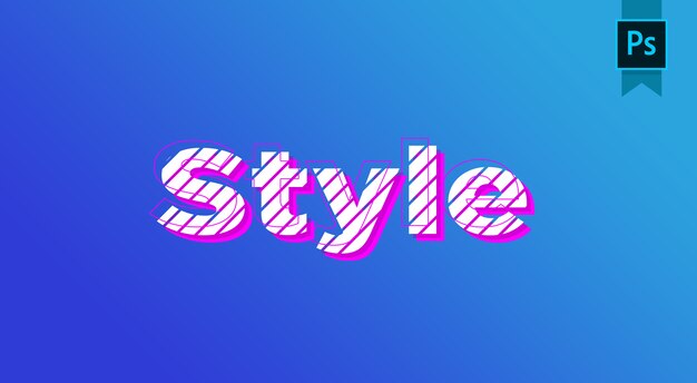 Nouvel effet de texte de style