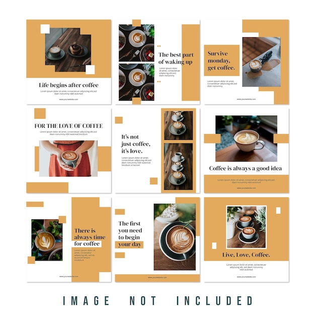 PSD nova coleção de feed de quebra-cabeças do instagram para venda de moda