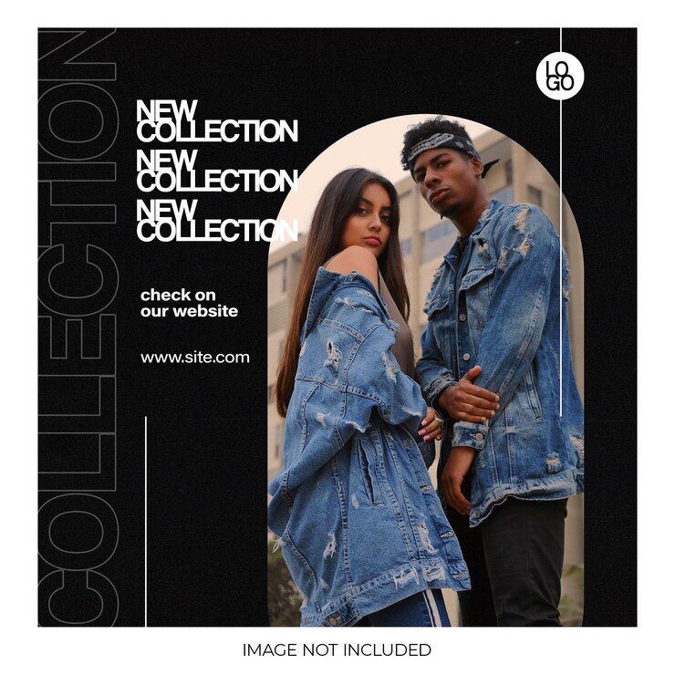 PSD nova coleção instagram post design moda