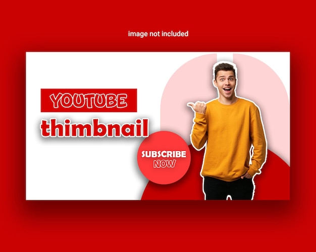 Nova e moderna miniatura do youtube