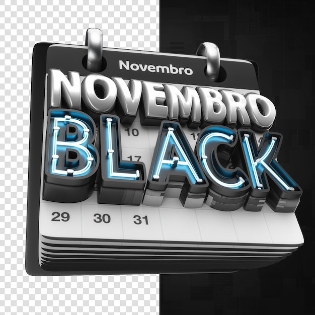 Novembre Noir 3d Timbre Vendredi Noir