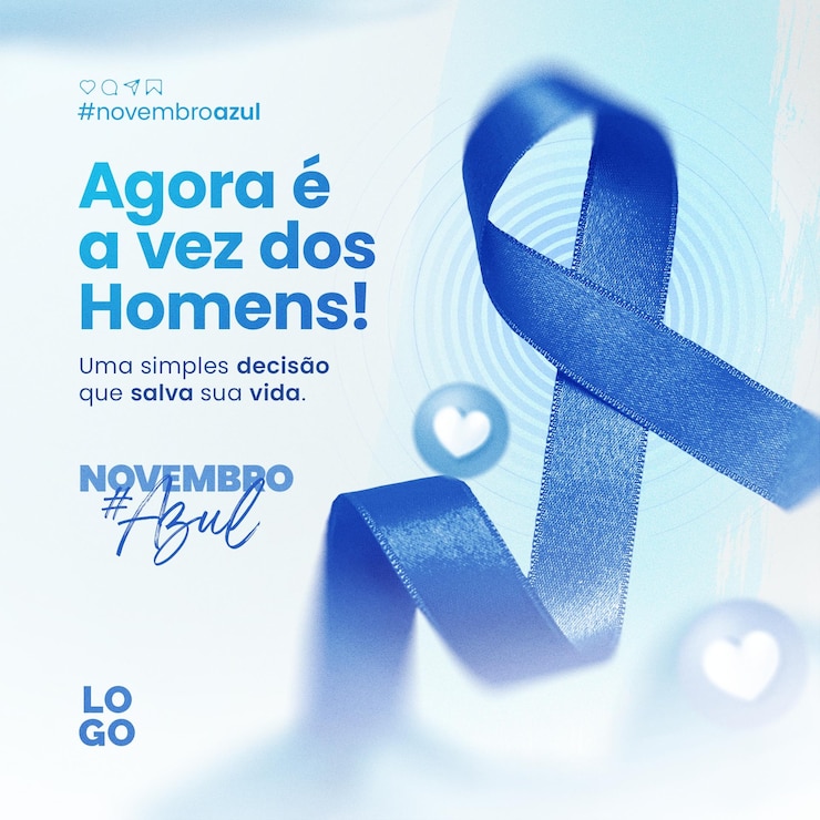 PSD novembro azul azul novembro