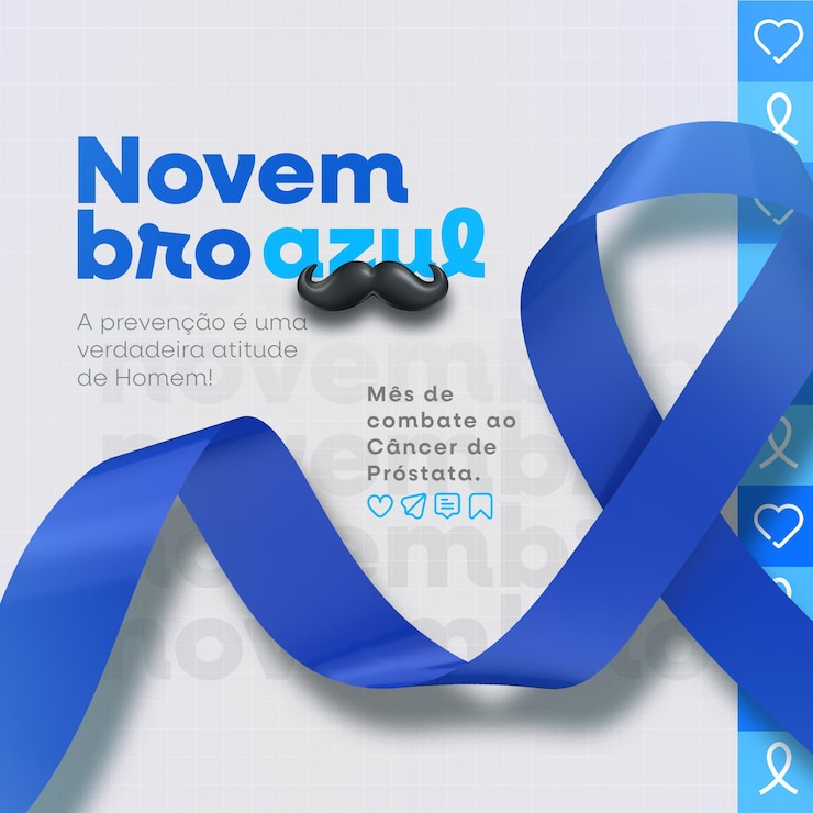 PSD novembro é o mês azul da prevenção nas redes sociais em português brasileiro
