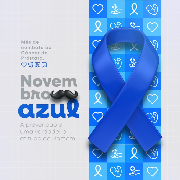 PSD noviembre es el mes azul de la prevención de las redes sociales en portugués brasileño