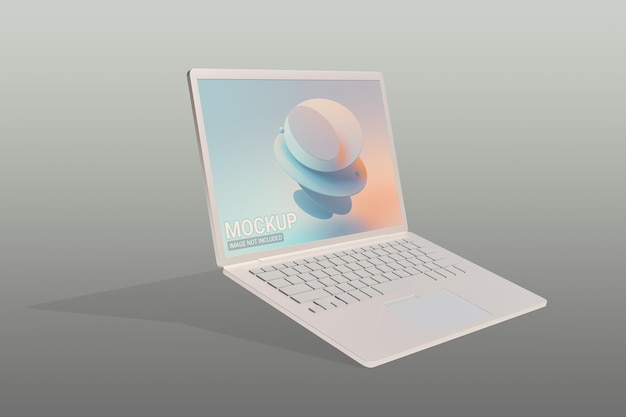 PSD novo design de modelo de maquete de tela de laptop