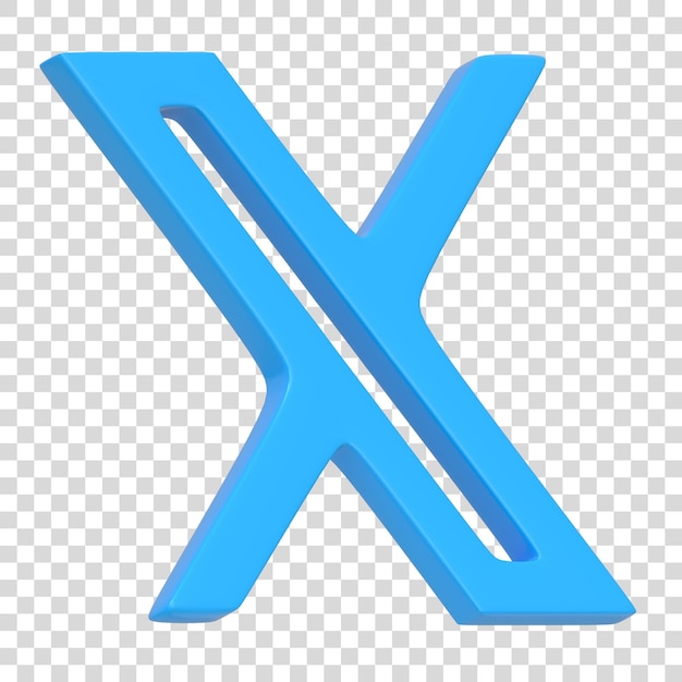 Novo ícone do Twitter isolado no fundo branco logotipo da letra X sinal de logotipo do botão do aplicativo de mídia social
