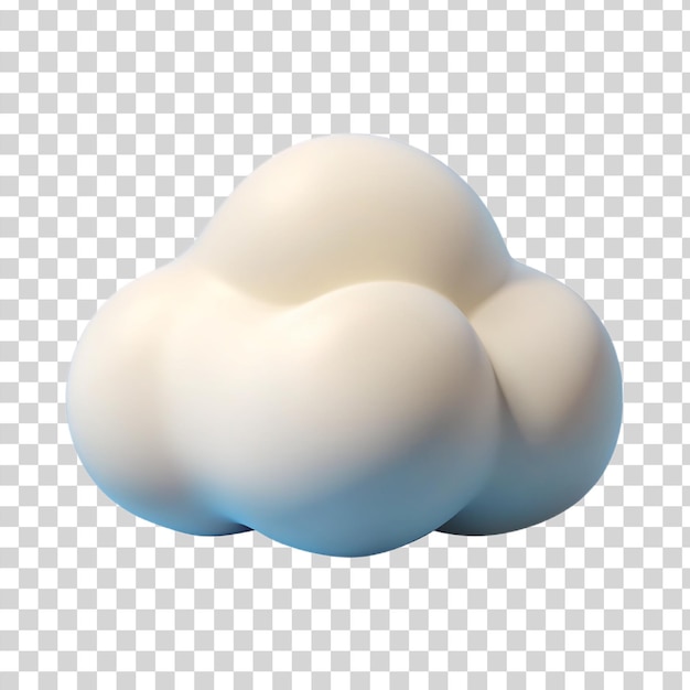 PSD nuage 3d réaliste isolé sur fond transparent