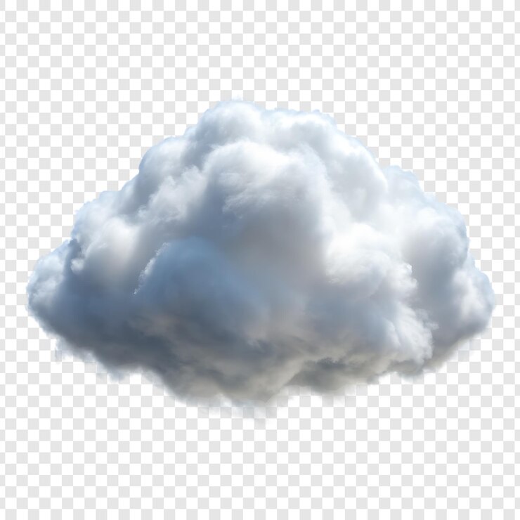 PSD un nuage blanc et gris