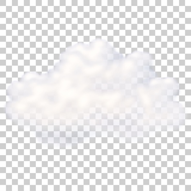 PSD le nuage blanc et moelleux