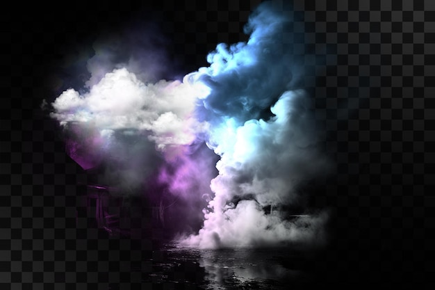 Nuage de coeur réaliste sur fond transparent