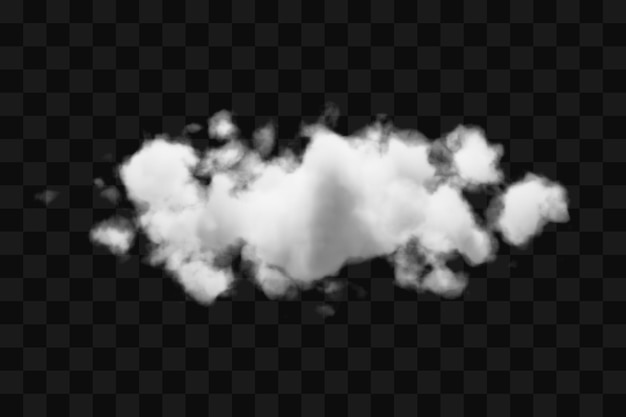 Le nuage est transparent.