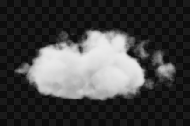 PSD nuage sur fond transparent