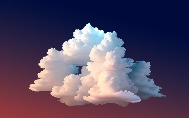 PSD nuage moelleux psd transparent