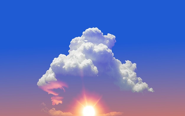 Nuage moelleux psd transparent