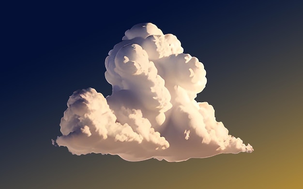 Nuage moelleux psd transparent