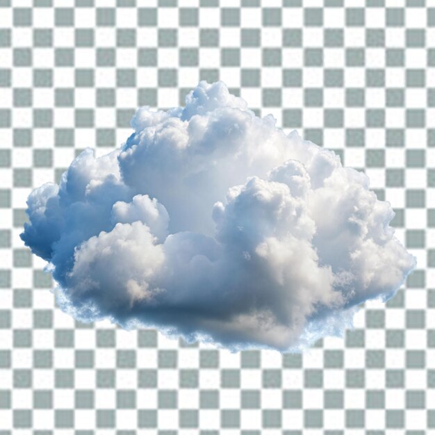 PSD nuage png isolé sur un fond transparent