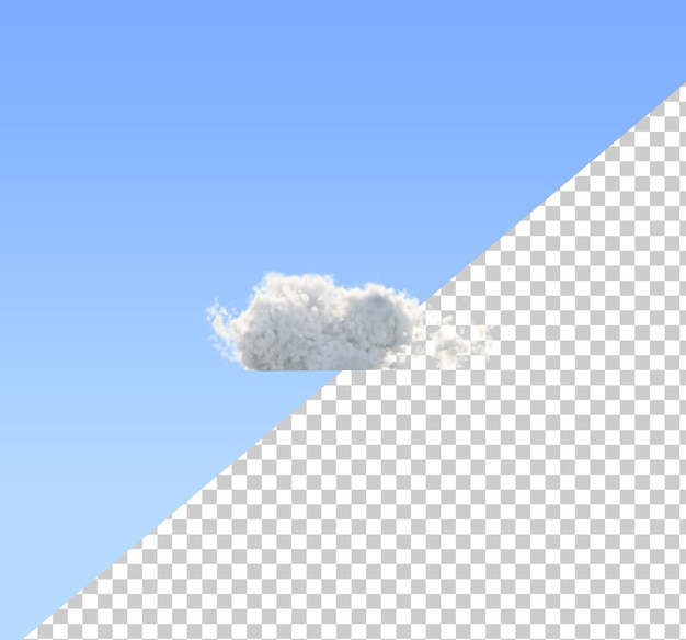 Nuage Réaliste Rendu 3d De Nuage Luxuriant