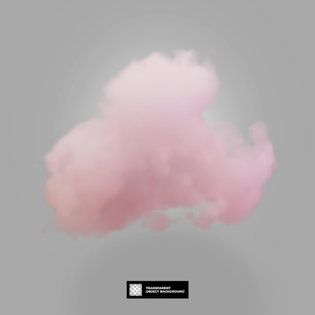 Nuage Rose Esthétique De Rendu 3d