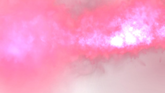 un nuage rose qui est dans le ciel