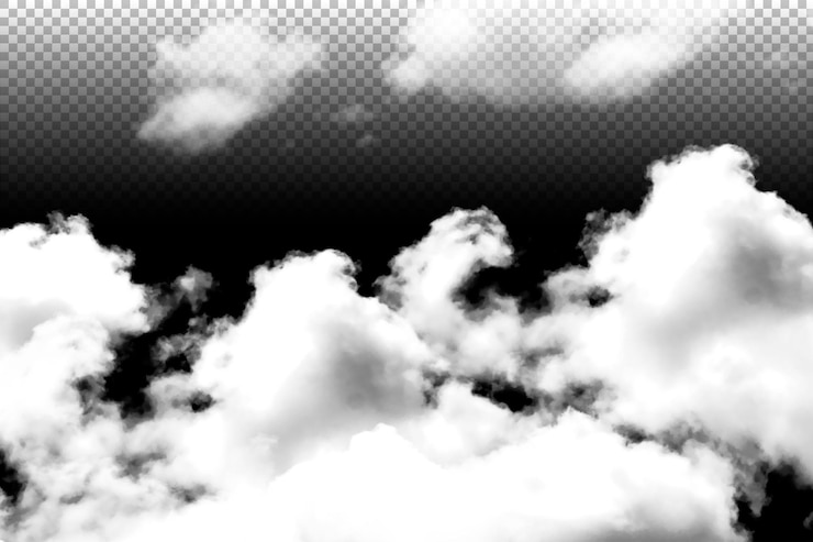 PSD des nuages brumeux et de la fumée