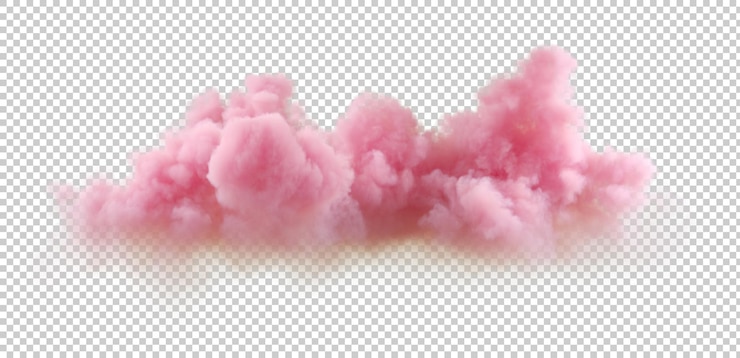 PSD les nuages du soir explosent la liberté des formes réalistes rendu 3d