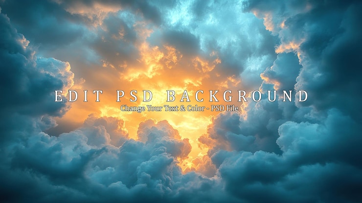 PSD des nuages éclairés par le coucher du soleil