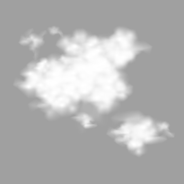 Nuages réalistes isolés