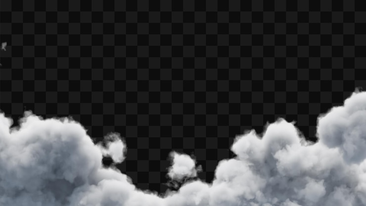 PSD les nuages sont transparents