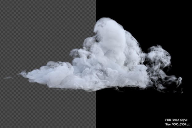 Nuages Turbulents Rendu 3d Isolé