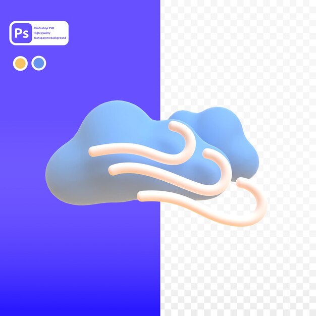 Nuageux dans le rendu 3d pour la présentation Web d'actifs graphiques ou autre
