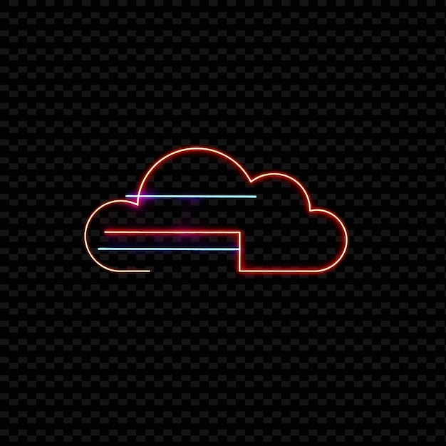 Nube de Bauhaus estructurada con formas geométricas Colores primarios y objetos de neón modernistas desisolados